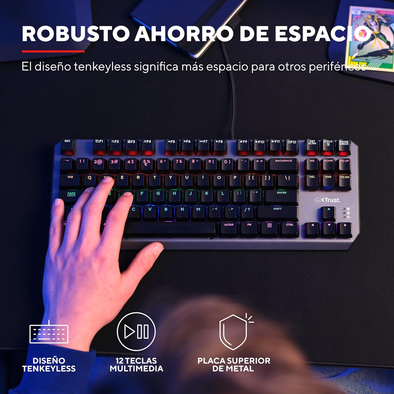 Teclado Gaming Mecânico Trust Gaming GXT 834 Callaz - Imagem 3