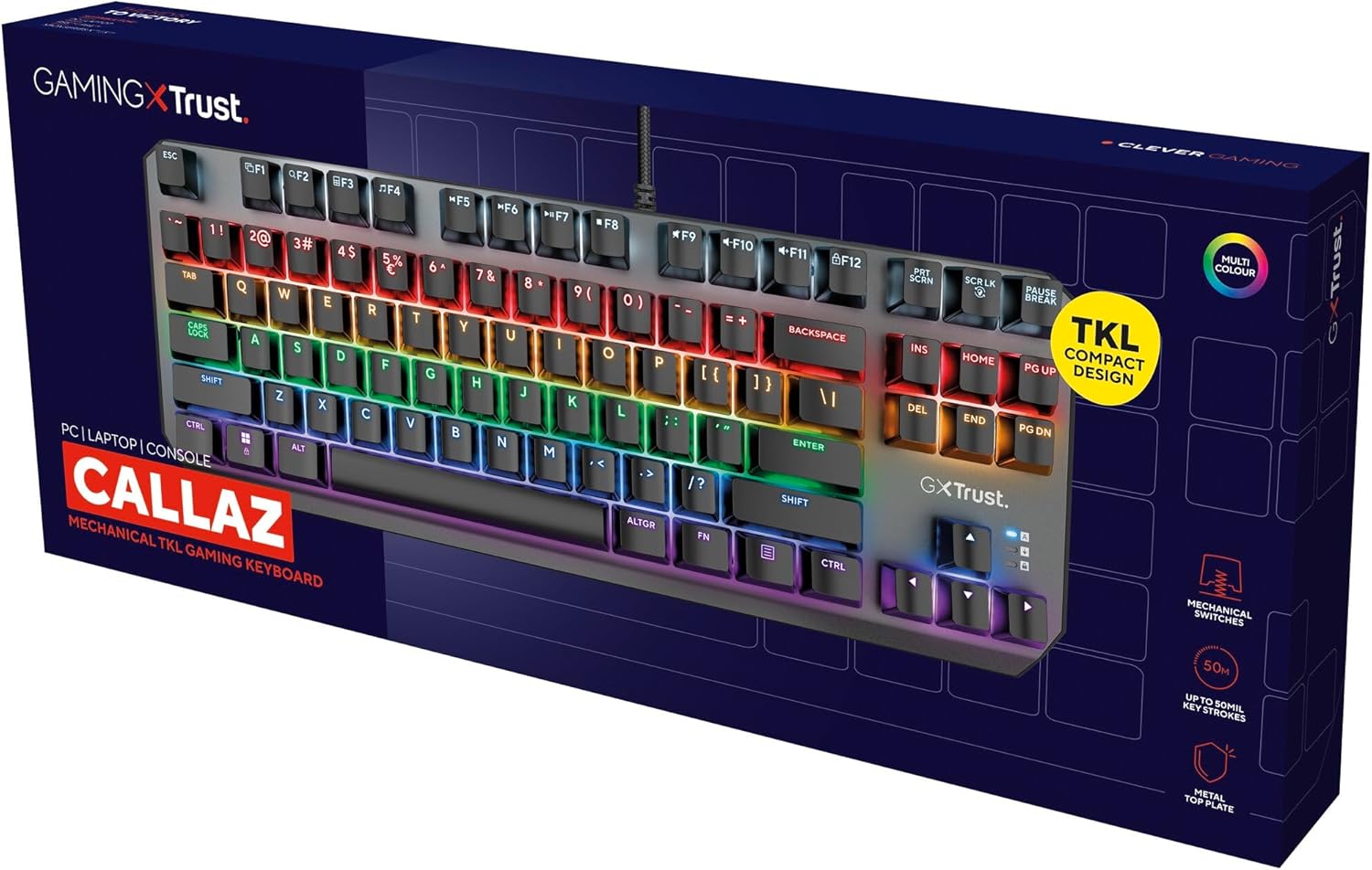 Teclado Gaming Mecânico Trust Gaming GXT 834 Callaz - Imagem 7