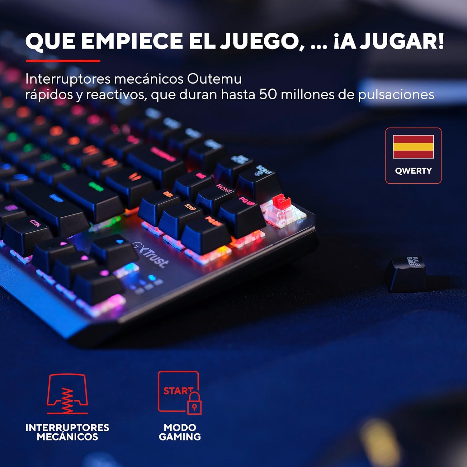 Teclado Gaming Mecânico Trust Gaming GXT 834 Callaz - Imagem 2