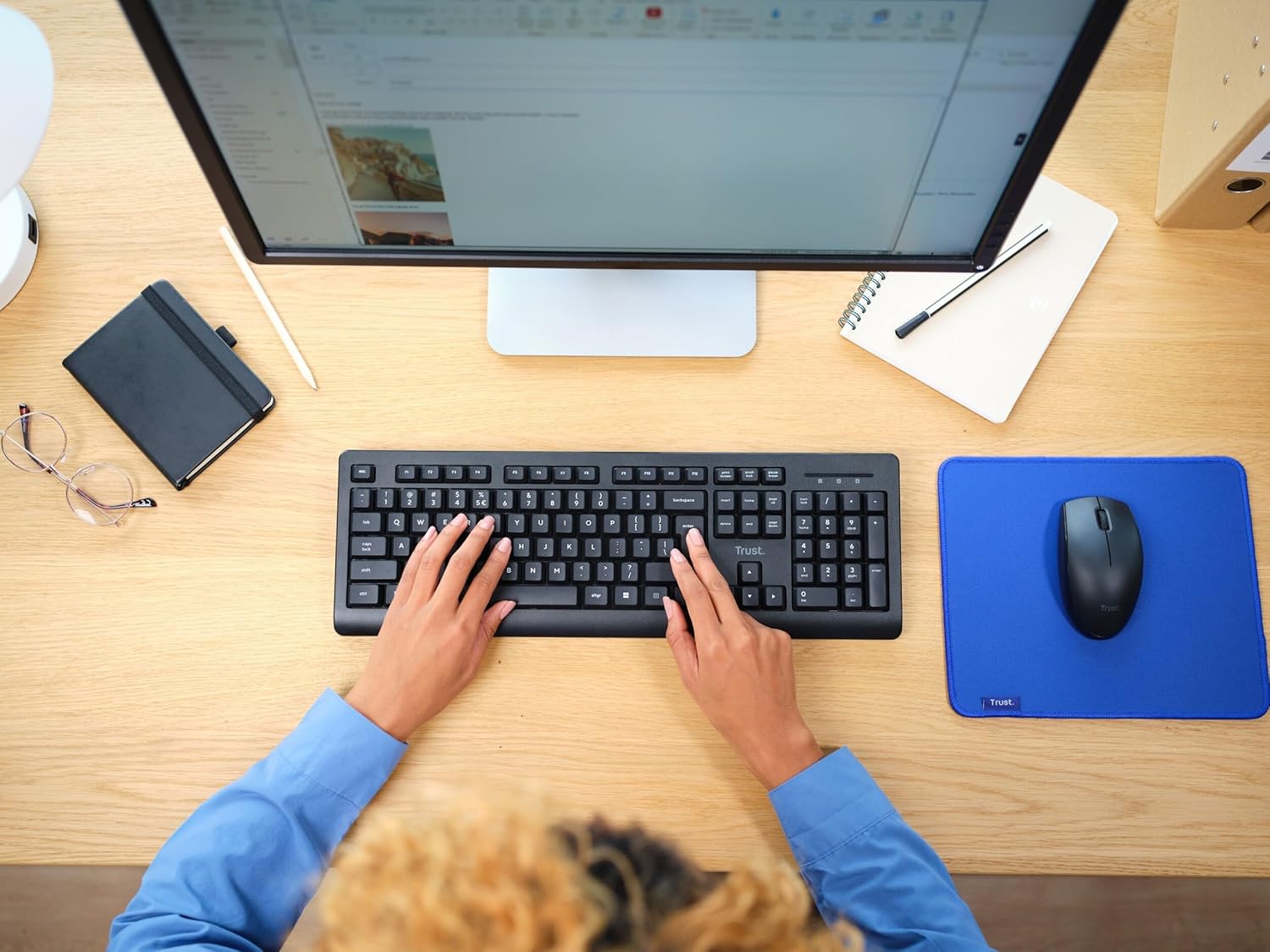 Teclado e Rato Sem Fios Trust Primo Wireless Deskset - Imagem 8