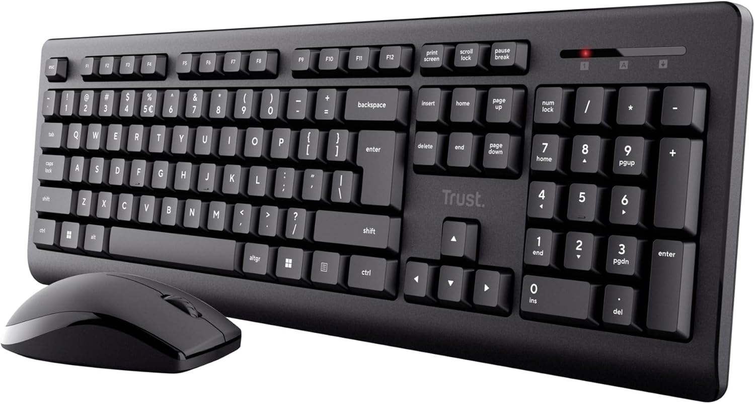 Teclado e Rato Sem Fios Trust Primo Wireless Deskset - Imagem 1