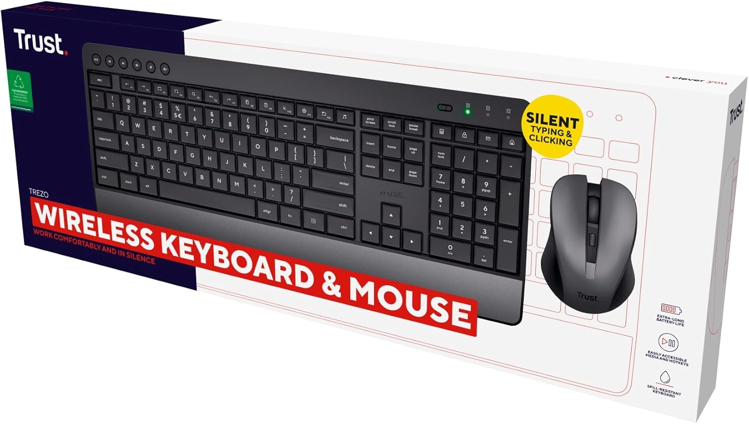 Teclado e Rato Sem Fios Trust Trezo - Imagem 13