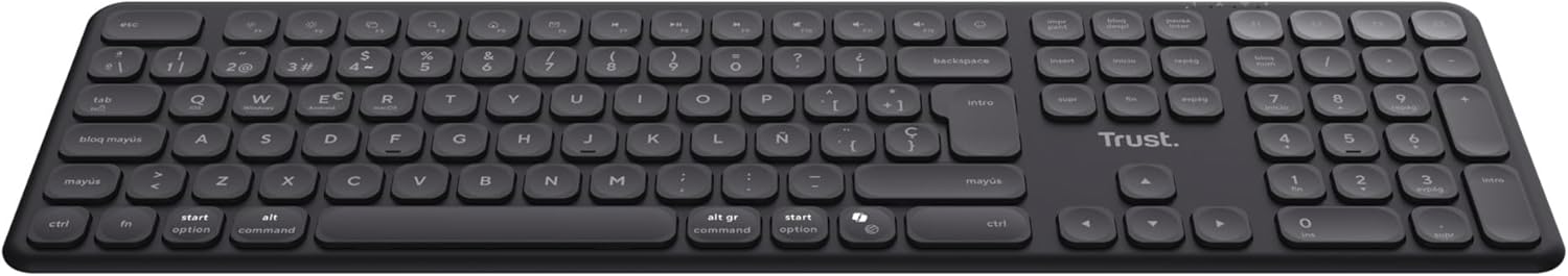 Teclado Compacto Sem Fios por Bluetooth Trust Vaiya - Imagem 11