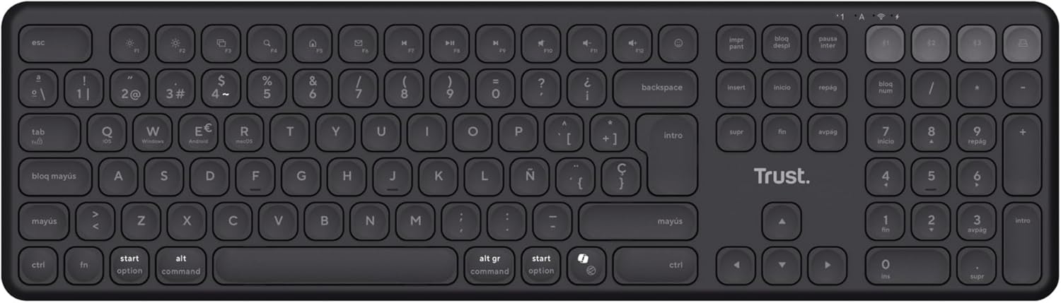 Teclado Compacto Sem Fios por Bluetooth Trust Vaiya - Imagem 2