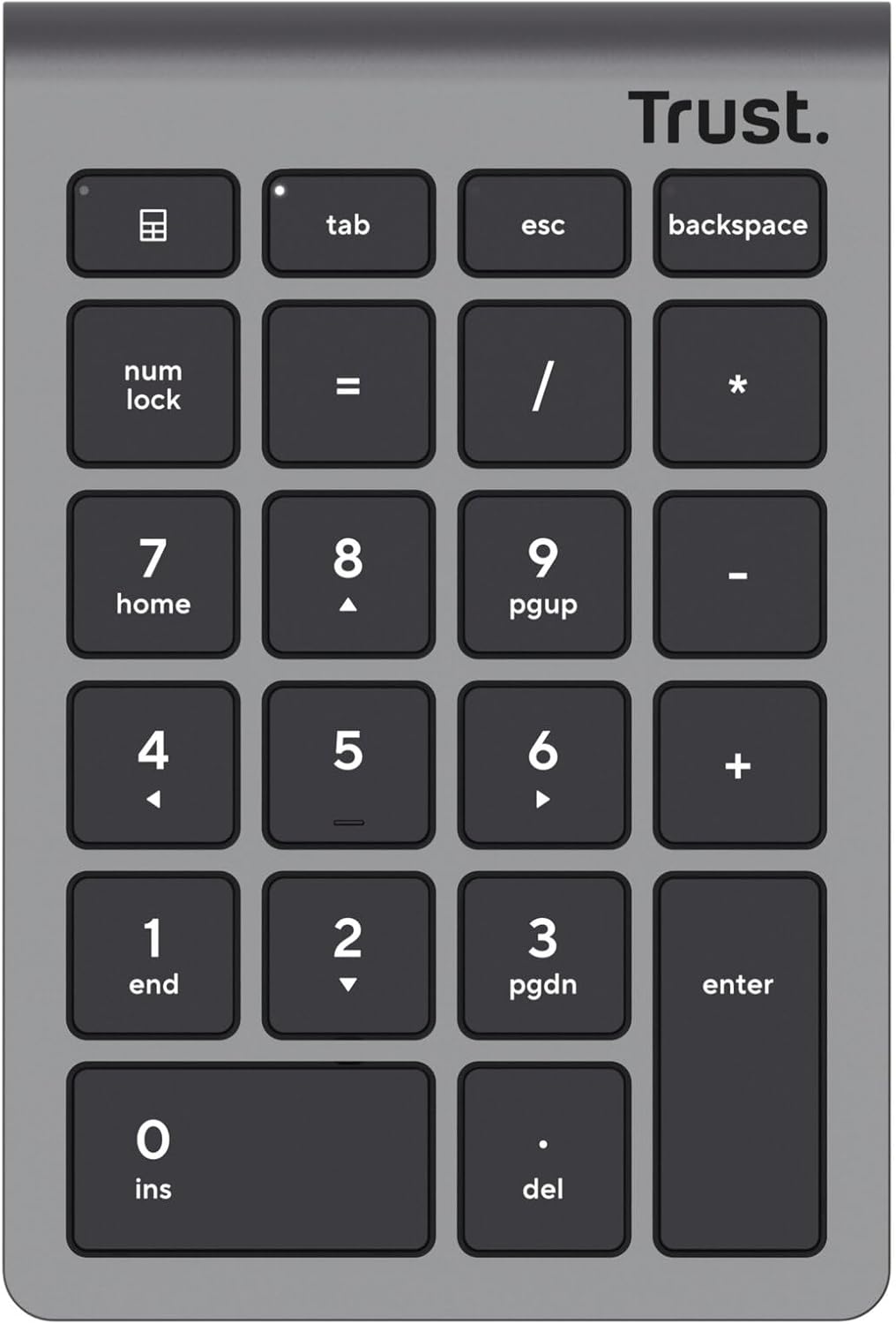 Teclado Numérico Sem Fios Trust Xalas Wireless/ Prateado - Imagem 5