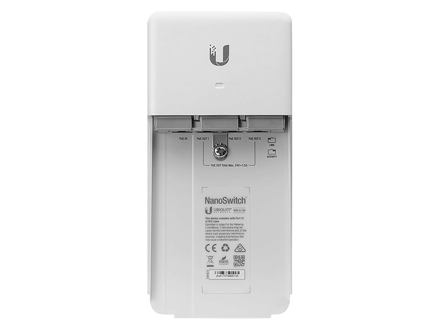Switch Ubiquiti NanoSwitch N-SW/ 4 Portas RJ45 10/100/1000 PoE - Imagem 3