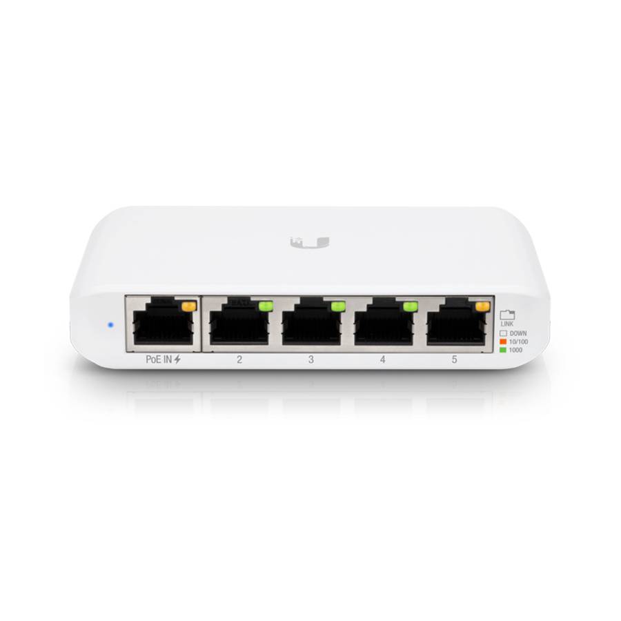 Switch Gerido Ubiquiti USW-Flex Mini 5 Portas/ RJ45 10/100/1000 POE