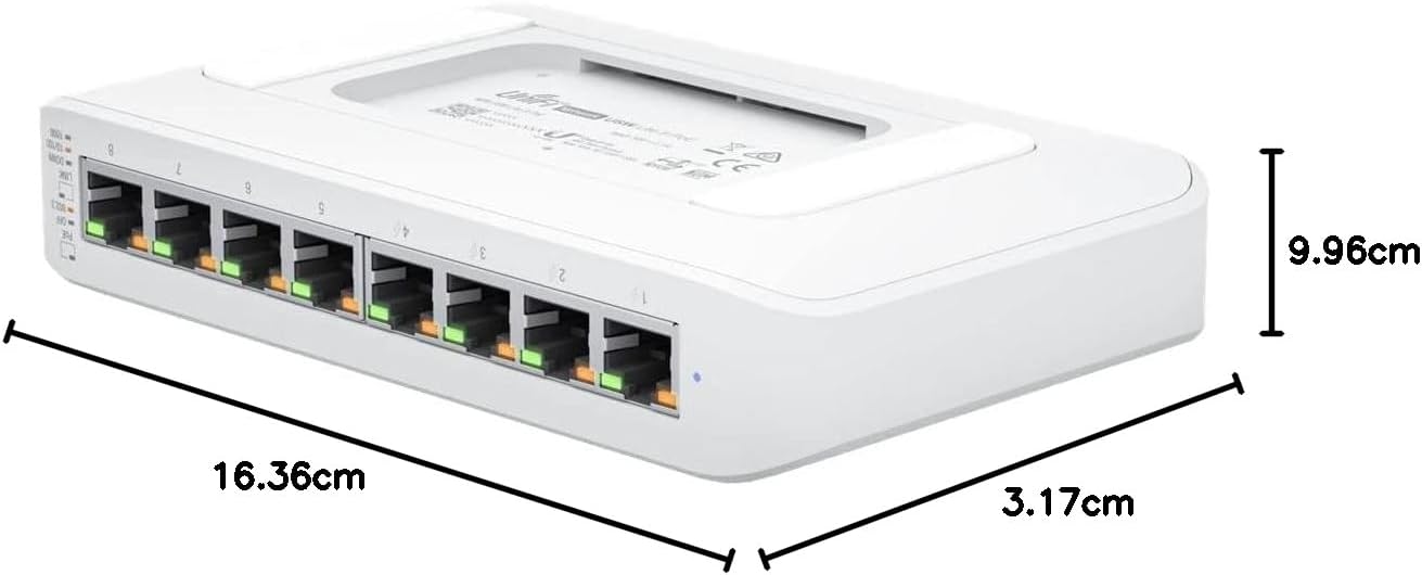Switch Ubiquiti USW-LITE-8-POE/ 8 Portas/ RJ45 10/100/1000 PoE - Imagem 9