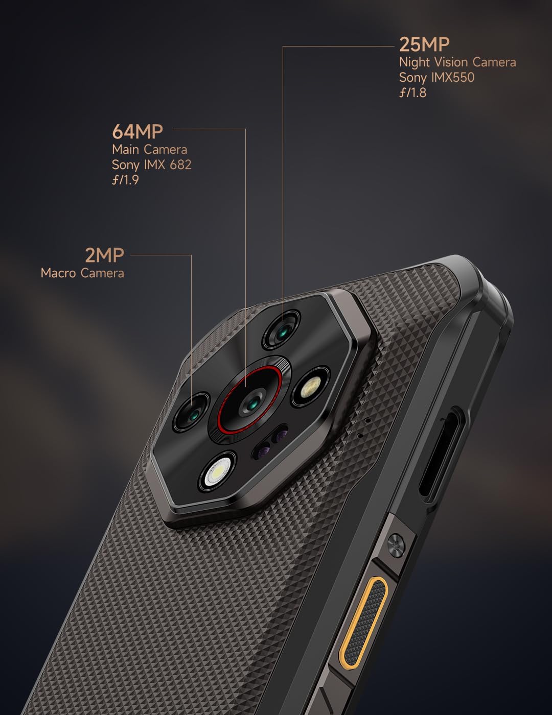 Smartphone Robustecido Ulefone Armor X16 Pro 8GB/ 256GB/ 6.56"/ 5G/ Cinzento Sombra - Imagem 8