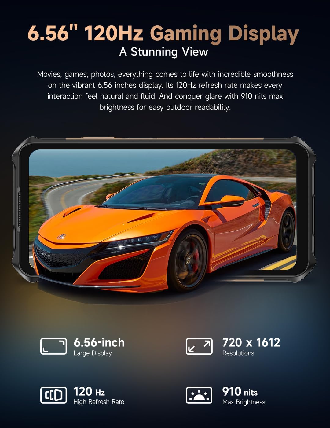 Smartphone Robustecido Ulefone Armor X16 Pro 8GB/ 256GB/ 6.56"/ 5G/ Cinzento Sombra - Imagem 9