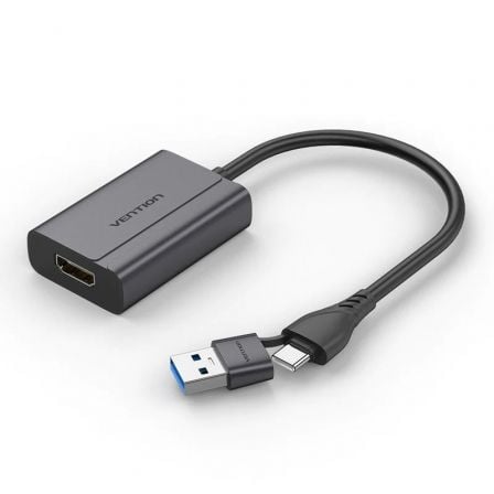 Adaptador Vention ACYHB/ USB Tipo-C Macho/ USB Macho - HDMI Fêmea