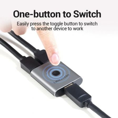 Switch Comutador 4K HDMI 2.0 Bidirecional Vention AFUH0 HDMI Fêmea / 2x HDMI Fêmea - Imagem 3