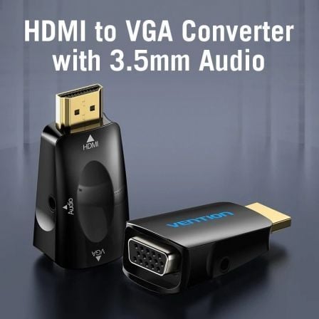 Adaptador Conversor Vention AIDB0/ HDMI Macho para VGA Fêmea/ Jack de Áudio 3.5mm - Imagem 3