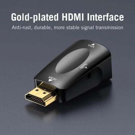 Adaptador Conversor Vention AIDB0/ HDMI Macho para VGA Fêmea/ Jack de Áudio 3.5mm - Imagem 5