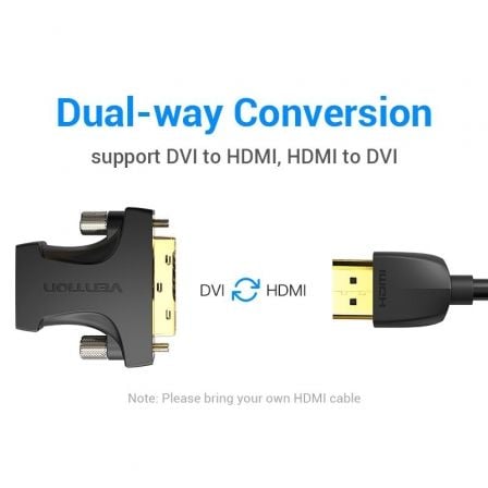 Adaptador HDMI Vention AILB0/ HDMI Fêmea - DVI (24+1) Macho - Imagem 3