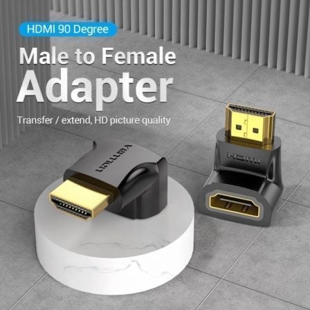 Adaptador HDMI 4K 90º Vention AIOB0/ HDMI Macho - HDMI Fêmea - Imagem 3