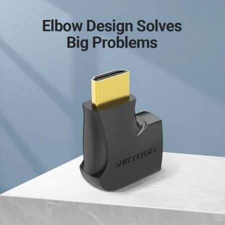 Adaptador HDMI 4K 270º Vention AIQB0/ HDMI Macho - HDMI Fêmea - Imagem 3