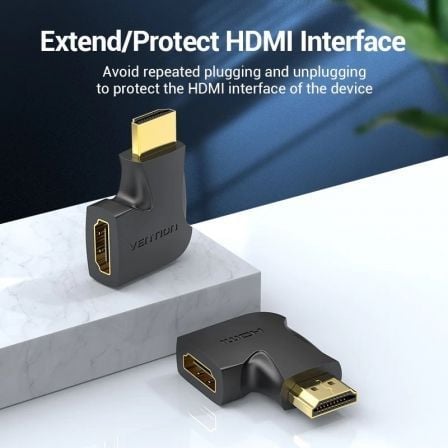 Adaptador HDMI 4K 270º Vention AIQB0/ HDMI Macho - HDMI Fêmea - Imagem 4