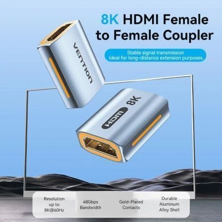 Adaptador HDMI 8K Vention AIUH0/ HDMI Fêmea - HDMI Fêmea - Imagem 2