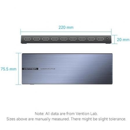 Splitter HDMI 8 em 1 Vention AKQB0-EU/ 8xHDMI - Imagem 2