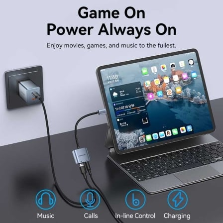 Adaptador de Áudio Vention BIGHA/ USB Tipo-C Macho - Jack 3.5 Fêmea/ USB Tipo-C PD Fêmea/ Cinzento - Imagem 4