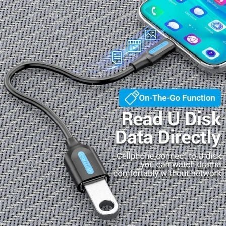 Adaptador USB 3.1 Tipo-C Vention CCVBB/ USB Tipo-C Macho - USB Fêmea - Imagem 3