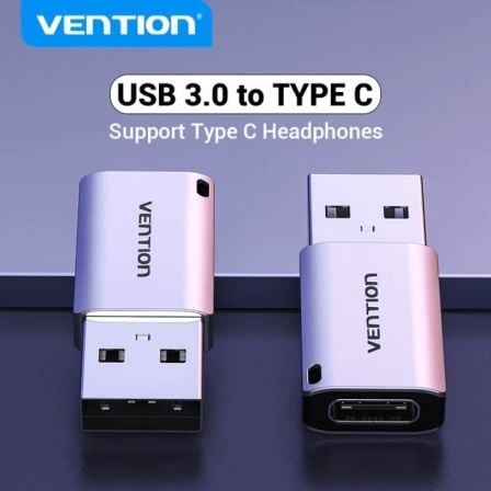 Adaptador USB 3.0 Vention CDPH0/ USB Macho - USB Tipo-C Fêmea - Imagem 2