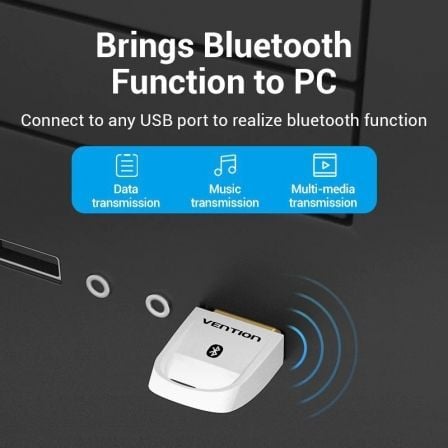Adaptador USB - Bluetooth Vention CDSW0 - Imagem 2