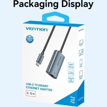 Adaptador USB Tipo-C - RJ45 Vention CFPHB/ 1000Mbps - Imagem 4