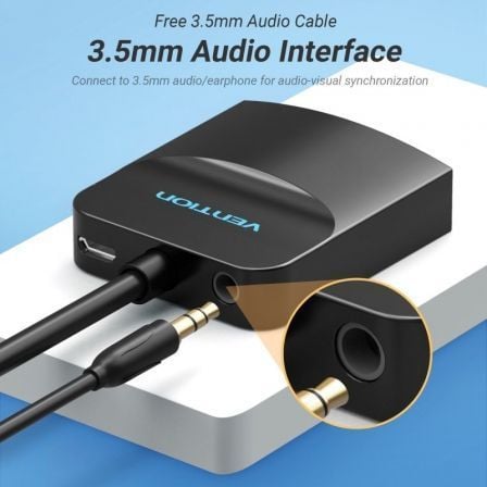 Conversor Vention 42161 HDMI Macho - VGA Fêmea - Jack 3.5 Fêmea/ 15cm/ Preto - Imagem 4