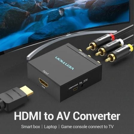 Conversor HDMI para RCA Vention AEEB0/ HDMI Fêmea - RCA Fêmea - MiniUSB Fêmea - Imagem 3
