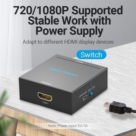 Conversor RCA para HDMI Vention AEFB0/ RCA Fêmea - HDMI Fêmea - MiniUSB Fêmea - Imagem 3