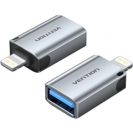 Adaptador OTG USB Vention CUCH0/ USB Fêmea - Lightning Macho/ Azul