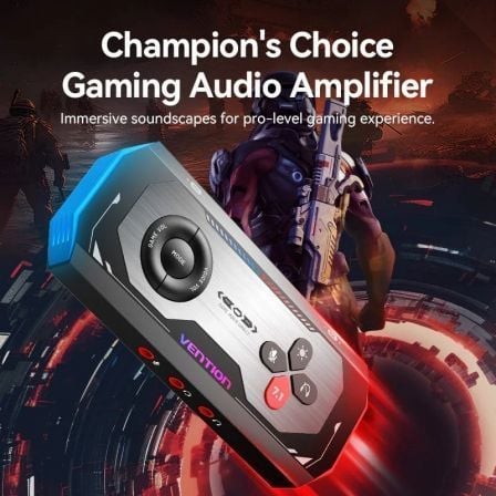 Placa de Som Gaming com Amplificador Vention CVAB0/ USB Tipo-C Macho - 3xJack 3.5 Fêmea - Imagem 2