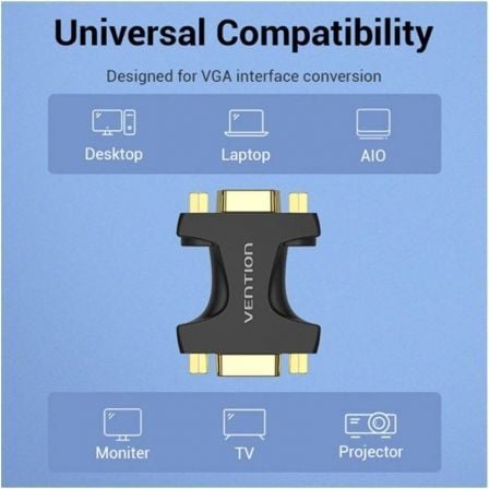 Adaptador Vention DDGB0/ VGA Fêmea - VGA Fêmea - Imagem 3