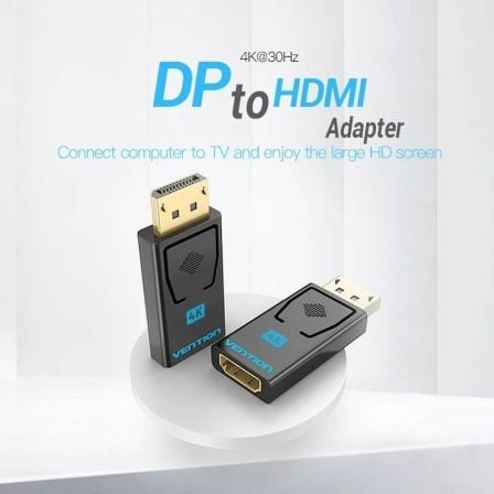 Adaptador HDMI 4K Vention HBPB0/ DisplayPort Macho - HDMI Fêmea - Imagem 2