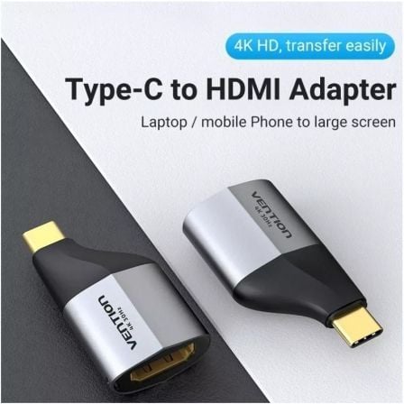 Adaptador USB Tipo-C Vention TCDH0/ USB Tipo-C Macho - HDMI Fêmea - Imagem 2