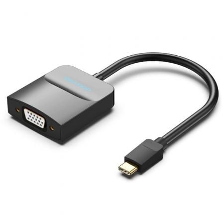 Adaptador USB Tipo-C Vention TDDBB/ USB Tipo-C Macho - VGA Fêmea - Imagem 1