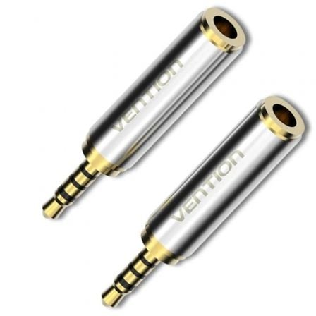 Adaptador Jack Vention VAB-S02/ Jack 2.5 Macho - Jack 3.5 Fêmea/ Prata