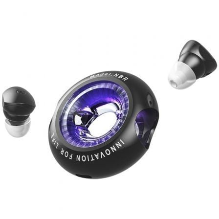 Auscultadores Bluetooth Vention NBRB0 com estojo de carregamento/ Autonomia 6h/ Pretos