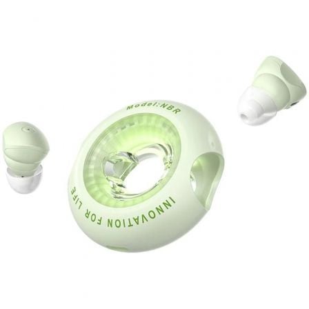 Auriculares Bluetooth Vention NBRG0 Tiny T17 com Estojo de Carga Autonomia 6h Verde