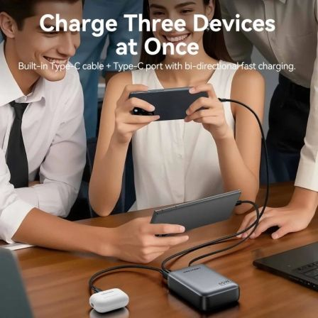 Powerbank 20000mAh Vention FHGH0/ 45W/ Cinzento/ Inclui Cabo USB Tipo-C - Imagem 3