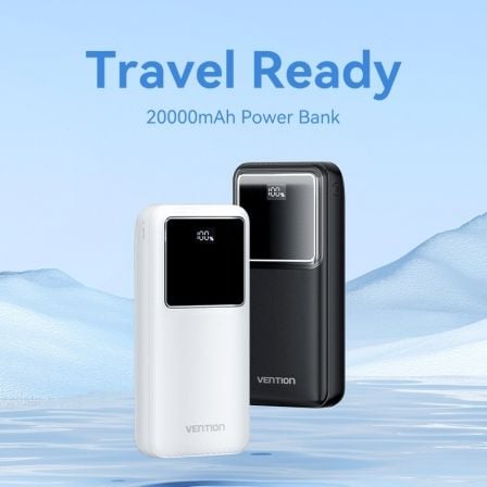 Powerbank 20000mAh Vention FHLW0/ 22.5W/ Branca - Imagem 2
