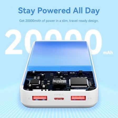 Powerbank 20000mAh Vention FHLW0/ 22.5W/ Branca - Imagem 3