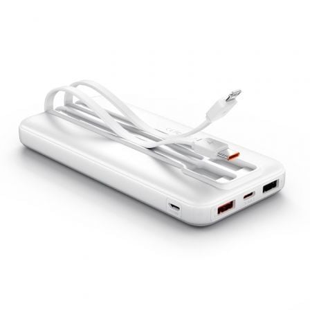 Powerbank 10000mAh Vention FHOW0/ 22.5W/ Branca/ Inclui Cabo USB Tipo-C e Lightning - Imagem 2
