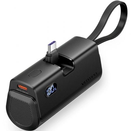 Powerbank 4800mAh Vention FHQB0/ 22.5W/ Preto