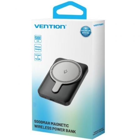 Powerbank 5000mAh Vention FHSP0/ 20W/ Wireless/ Rosa - Imagem 3