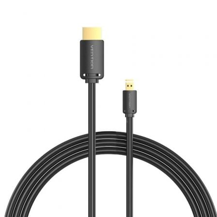Cabo Micro HDMI 2.0 4K Vention AGIBH/ HDMI Macho - Micro HDMI Macho/ 2m/ Preto - Imagem 3