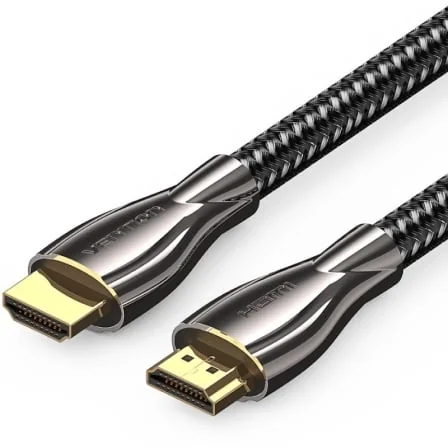 Cabo HDMI Vention ALMBH 4K 60Hz Macho para Macho 2m Trançado em Algodão Preto