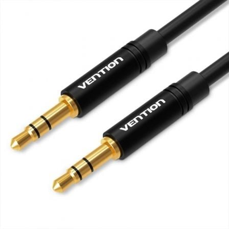 Cabo Estéreo Vention BAKBF/ Jack 3.5 Macho - Jack 3.5 Macho/ 1m/ Preto
